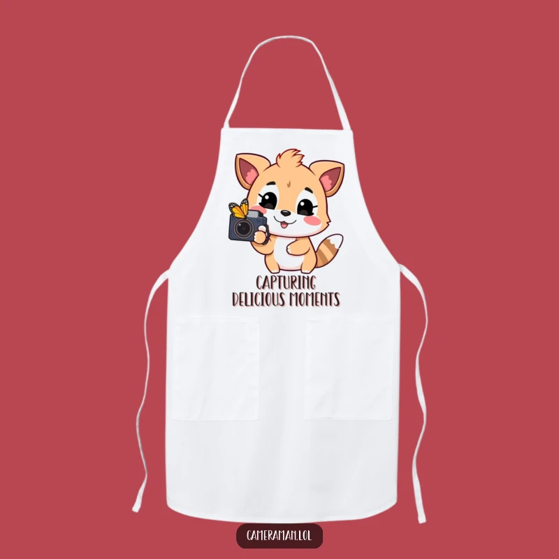 Funny Playful Animal Apron - Kitchen Butterfly Hunter, Happy Chef Gift Idea