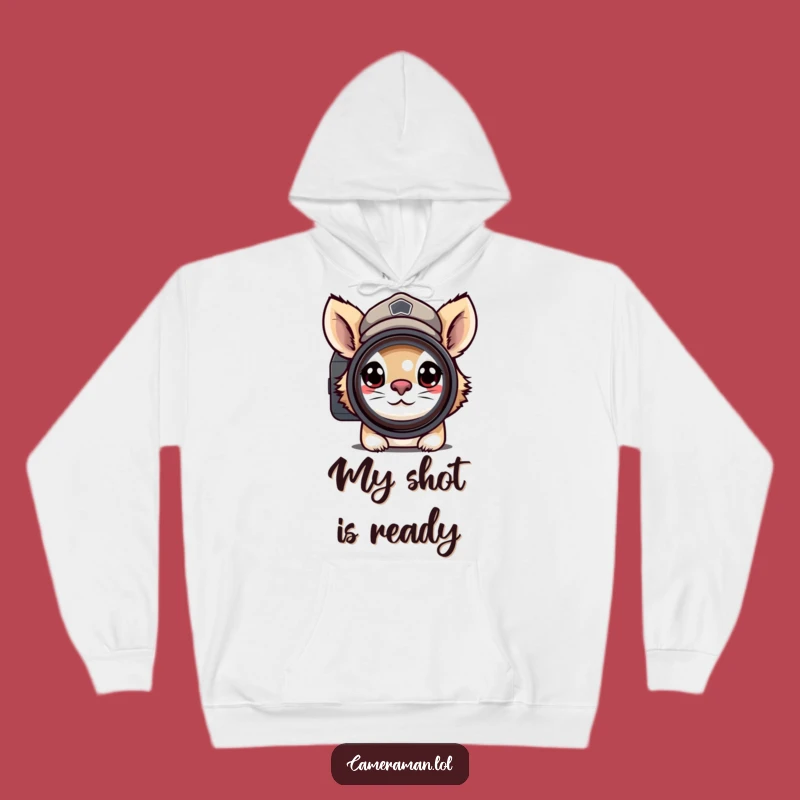 Funny Determined Photographer Hoodie - Focused Cap, Cozy Shot Gear, Gift