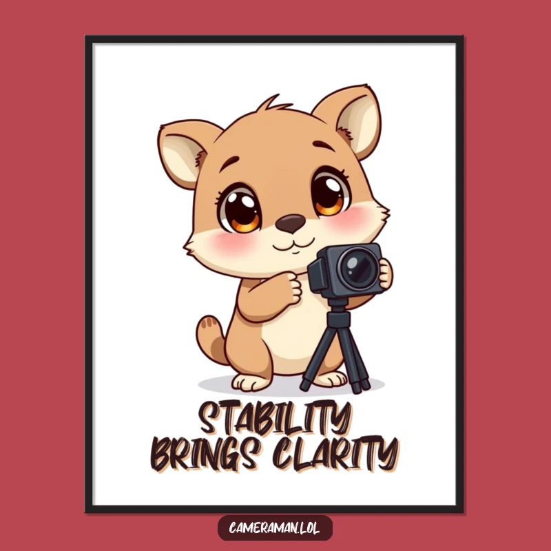 Free Printable Wall Art: Funny Excited Animal Photographer - Downloadable Decor