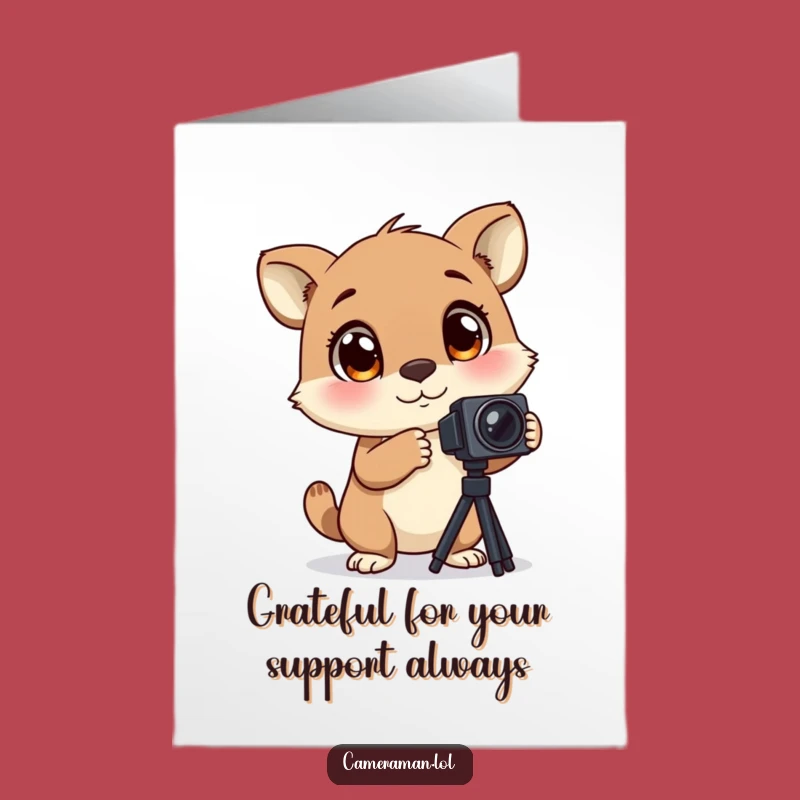 Free Printable Thank You Card: Excited Animal Photographer Appreciates - DIY